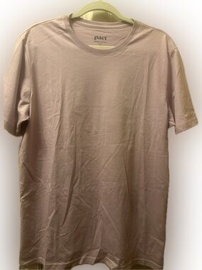 NWT-Pact-Unisex Crew Neck T-Shirt Lavender (more purple than pink)